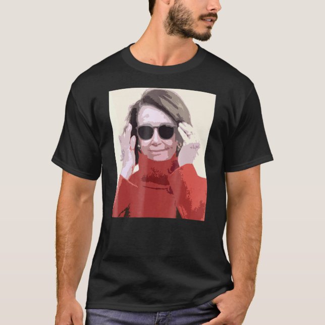 Camiseta Nancy Pelosi Gafas de sol Señora Presidenta Meme F (Anverso)