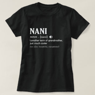 Camiseta Nani Definition Funny Grandma Mother Day Gift