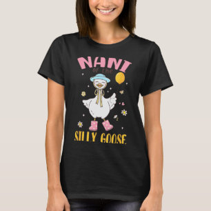 Camiseta Nani del ganso tonto cumpleaños de primer año fami