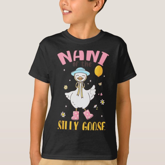 Camiseta Nani Of The Silly Goose First Birthday Family Matc (Anverso)