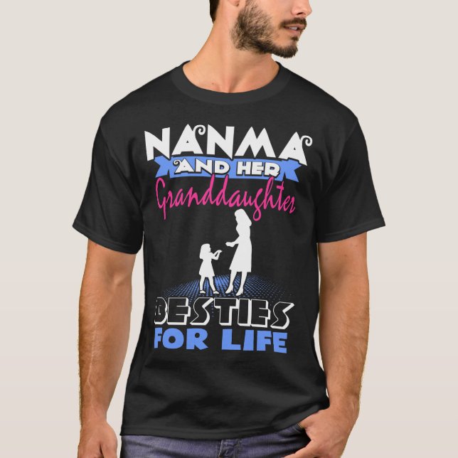 Camiseta Nanma y su nieta Besties para la vida (Anverso)