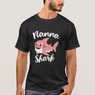 Camiseta Nanna Shark el Día de la Madre Abuela Graciosa