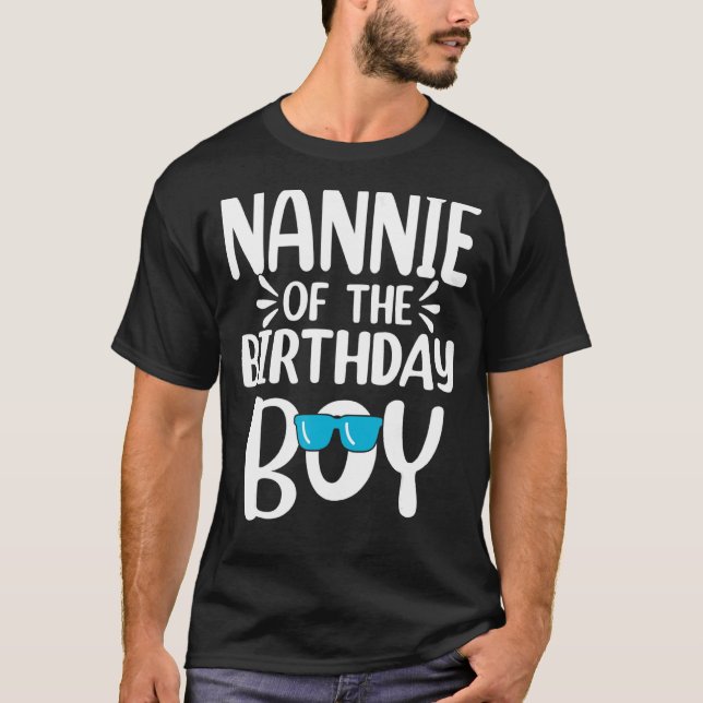 Camiseta Nannie Del Niño De Cumpleaños Mamá Papá Niños (Anverso)