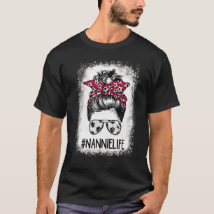 Camiseta Nannie Life Soccer En Bleached Nana Messy Bun Hair