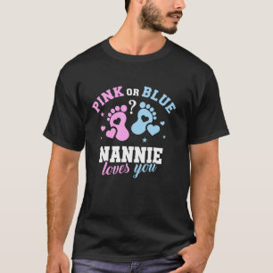 Camiseta Nannie Rosa O Azul Te Ama, Revelación De Género