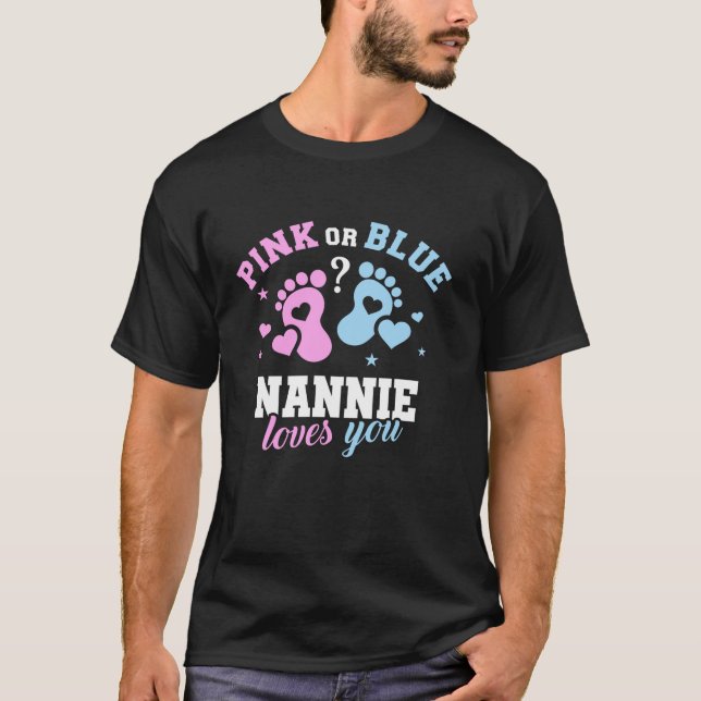 Camiseta Nannie Rosa O Azul Te Ama, Revelación De Género (Anverso)