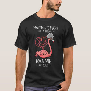 Camiseta Nanniemingo Nannie Flamingo Grandma Grandmother Gr