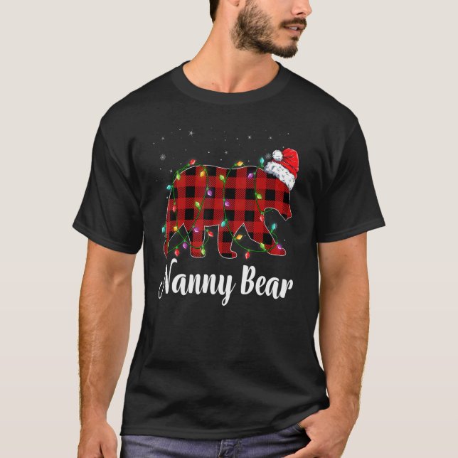 Camiseta Nanny Bear Buffalo Red Plaid Matanza Familia Chris (Anverso)