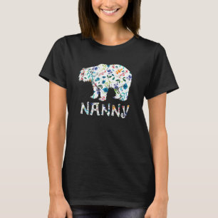 Camiseta Nanny Bear Floral Matanza Familia Flor