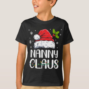 Camiseta Nanny Claus Santa Funny Navidades Pajama Mateo