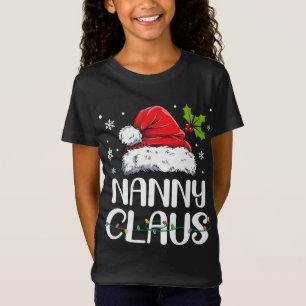 Camiseta Nanny Claus Santa Funny Navidades Pajama Mateo