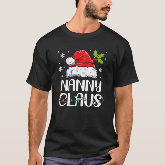Camiseta Nanny Claus Santa Funny Navidades Pajama Mateo (Anverso)