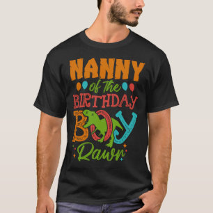 Camiseta NANNY De Birthday Boy Rawr Dinosaur