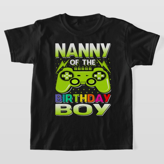 Camiseta NANNY Del Niño De Cumpleaños Que Coincide Con El V (Distribución)