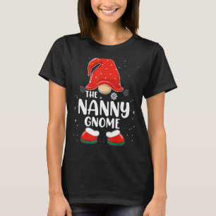 Camiseta Nanny Gnome Buffalo Plaid Mateo Familia Christma