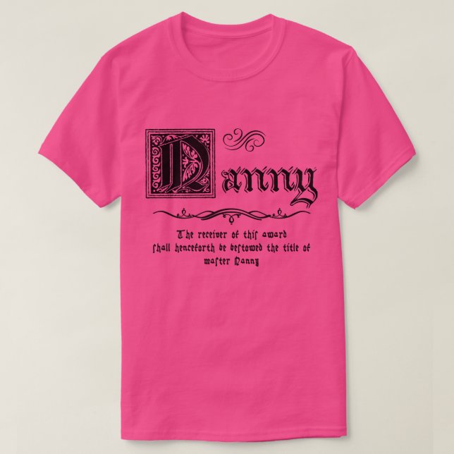Camiseta Nanny Medieval Master (Diseño del anverso)