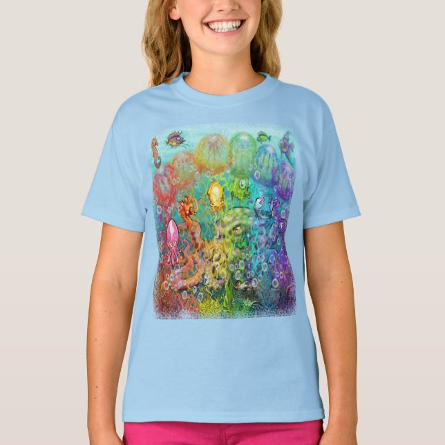 Camiseta Nanny Octopus y Aqua Babies T-Shirt (Anverso)