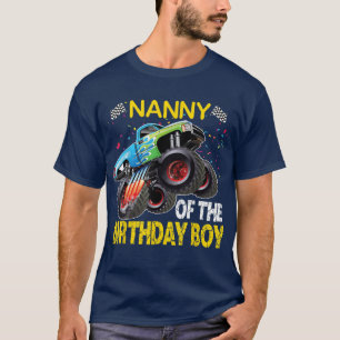 Camiseta Nanny Of The Birthday Boy Monster Truck Birthday G