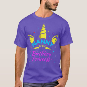 Camiseta Nanny of the Birthday Princess Bday Unicorn Grandm