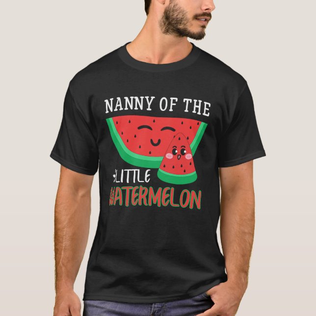 Camiseta Nanny Of The Little Watermelon Melon Family Matchi (Anverso)