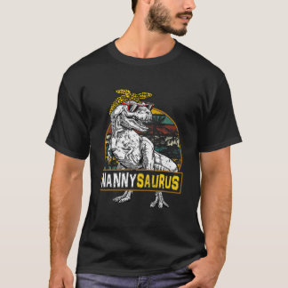 Camiseta Nannysaurus Leopard T Rex Dinosaur Nanny Saurus Mo