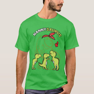 Camiseta Nannysaurus Nannyyrannosaurus Dinosaur Madres