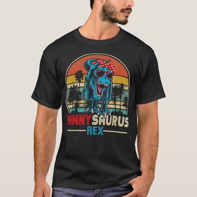 Camiseta Nannysaurus Re Mejor Familia Nanny (Anverso)