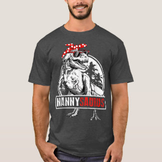 Camiseta Nannysaurus T Re Dinosaur Nanny Saurus Mothers Day