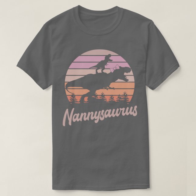 Camiseta Nannysaurus TRex Dinosaur (Diseño del anverso)