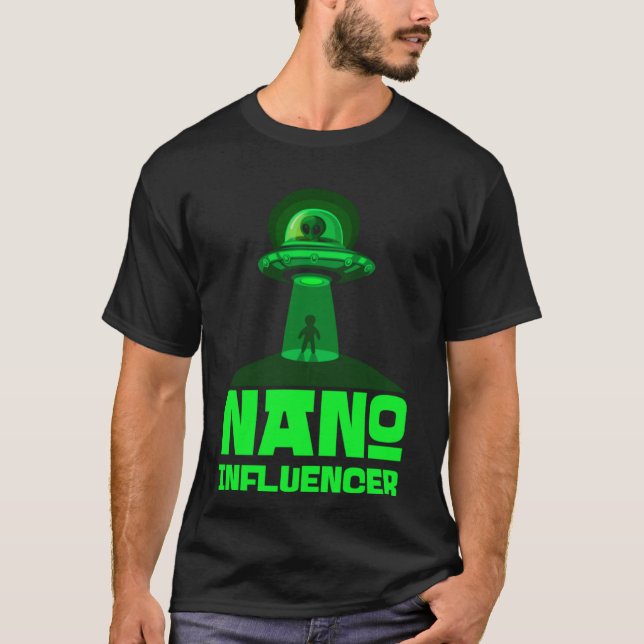 Camiseta Nano Influye en los medios sociales Pun Alien Spac (Anverso)