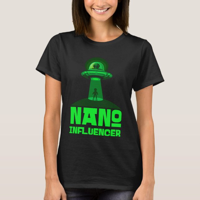 Camiseta Nano Influye en los medios sociales Pun Alien Spac (Anverso)