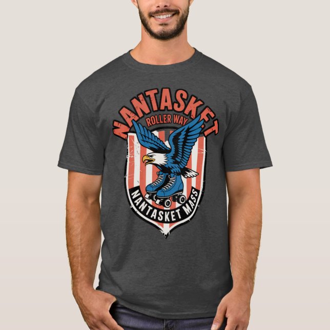 Camiseta Nantasket Rollerway Vintage Retro Patinaje Rústico (Anverso)
