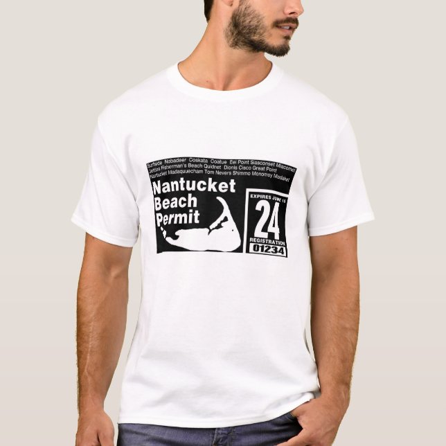Camiseta Nantucket Beach Permit 2024 (Anverso)