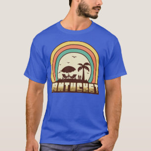 Camiseta Nantucket Beach Retro Sunset Style