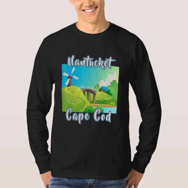 Camiseta Nantucket en peligro vacaciones de verano de Cape  (Anverso)