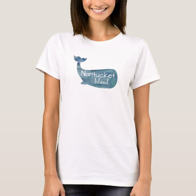 Camiseta Nantucket Island Mamáes Whale Tshirt (Anverso)