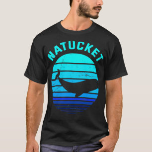 Camiseta Nantucket Massachusetts Cute Whale Vintage