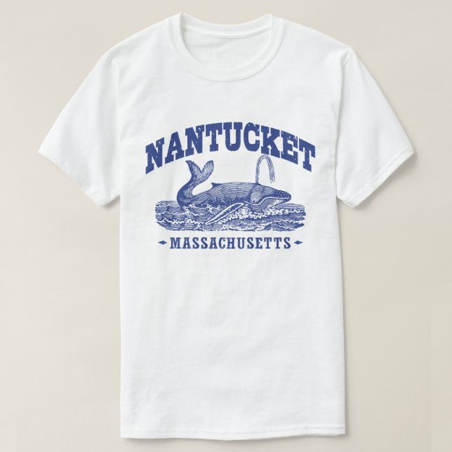 Camiseta Nantucket Whale (Diseño del anverso)