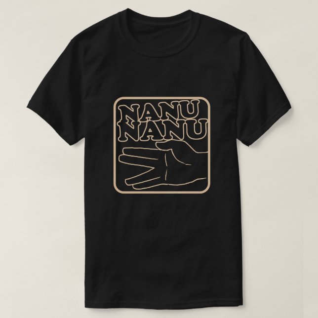 Camiseta Nanu Nanu Gráfico de la cultura popular retro de l (Diseño del anverso)