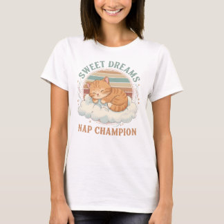 Camiseta “Nap Champion” Funny Pastel Design