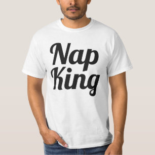 Camiseta Nap King Boy Lema negro y gris traje de bebé