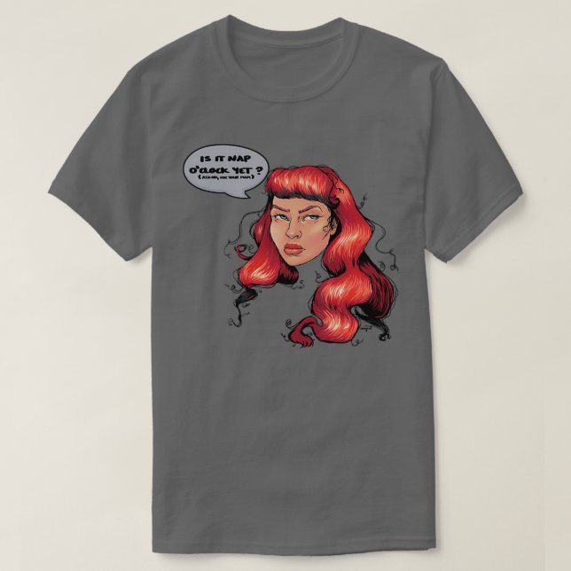 Camiseta Nap oclock redhead 2 (Diseño del anverso)