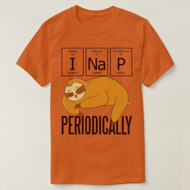 Camiseta Nap Periódicamente (Diseño del anverso)