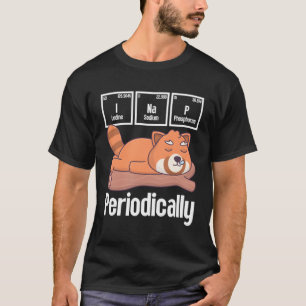 Camiseta Nap Periódicamente Ciencia Chiste Pandora Roja