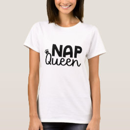 Camiseta Nap Queen Crown Funny