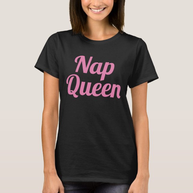 Camiseta Nap Queen Pink Slogan | Baby Bodysuit (Anverso)