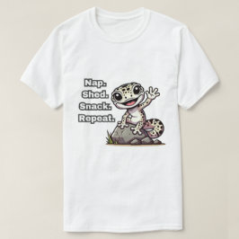 Camiseta Nap. Shed. Aperitivos. Repite. Funny Leopard Gecko