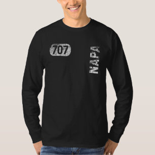Camiseta Napa California código de área 707 Vintage Retro