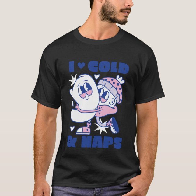 Camiseta Napa de nap de invierno frío (Anverso)