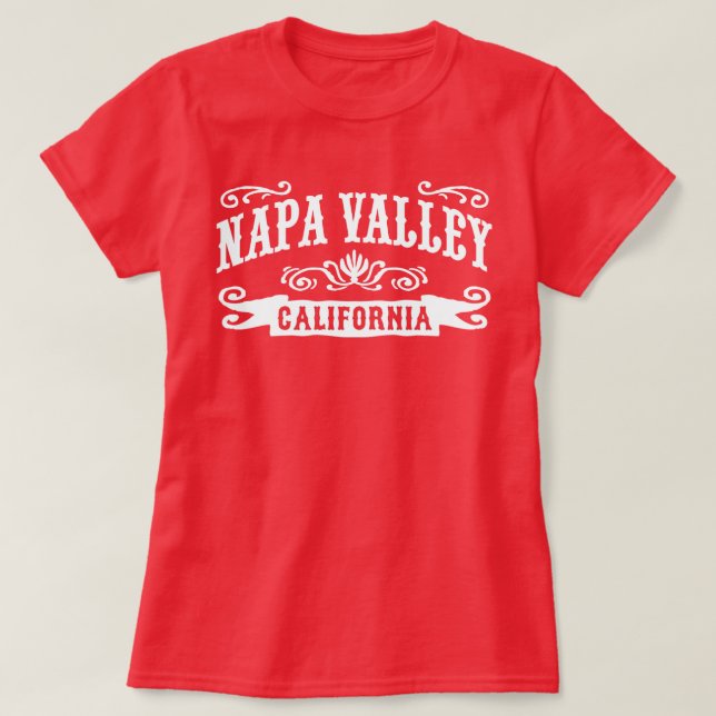 Camiseta Napa Valley California (Diseño del anverso)
